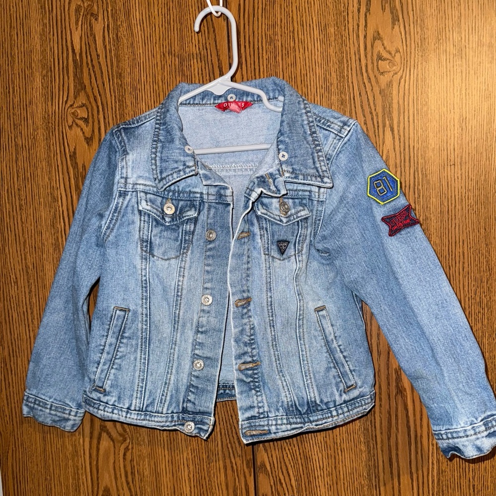 Guess kids Jean jacket with pockets size 6